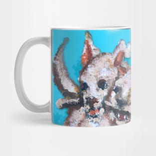 Frolicking Fetching Finger Print Pups Mug